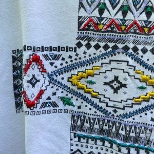 Forever 21 Embroidered Cross Muscle Tank